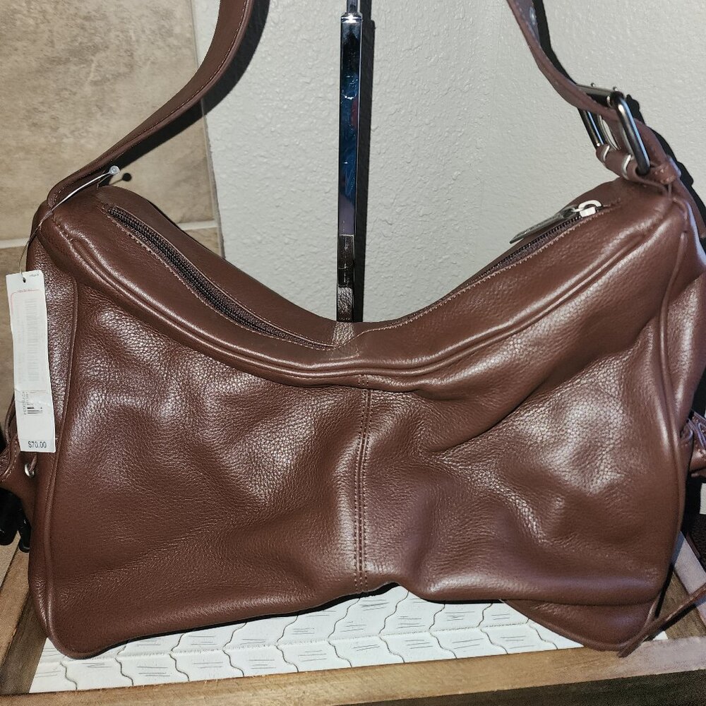 NWT Preston & York Leather Organizer Satchel